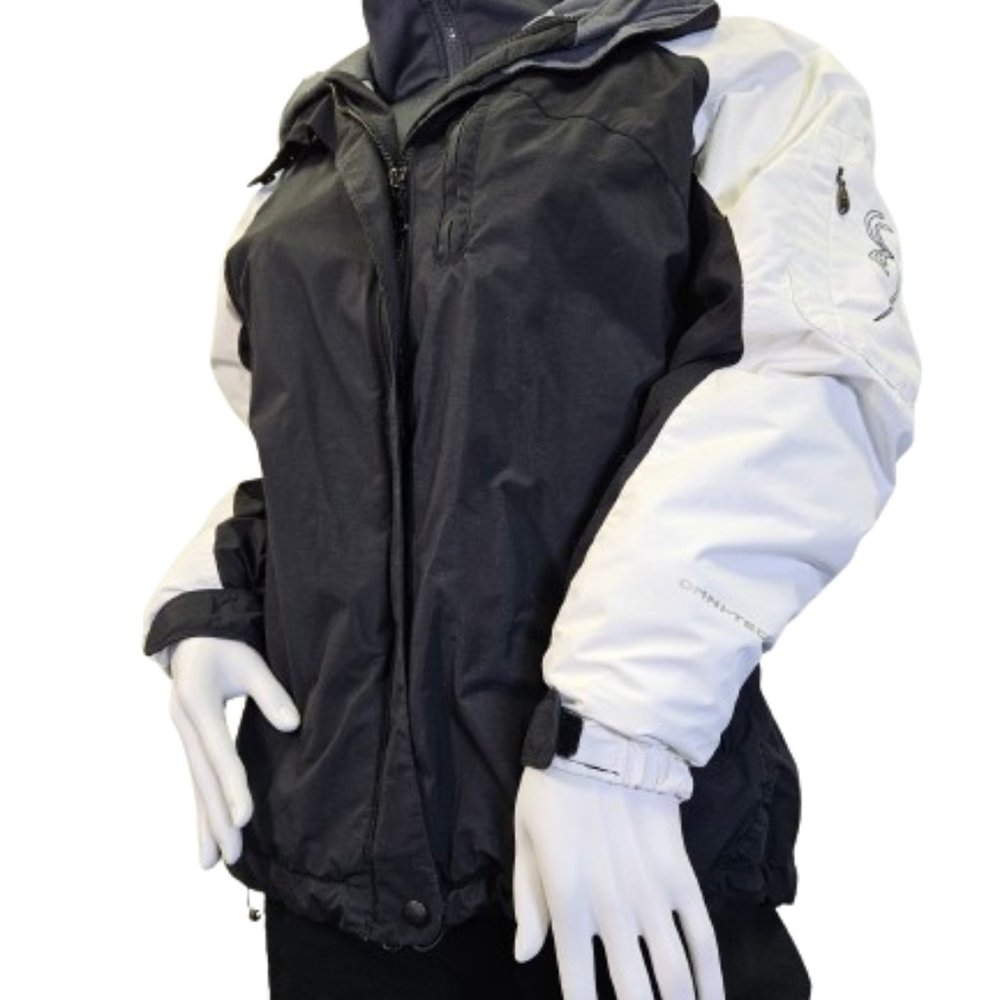 Black and White Columbia Multi-Layered Winter Coat Set